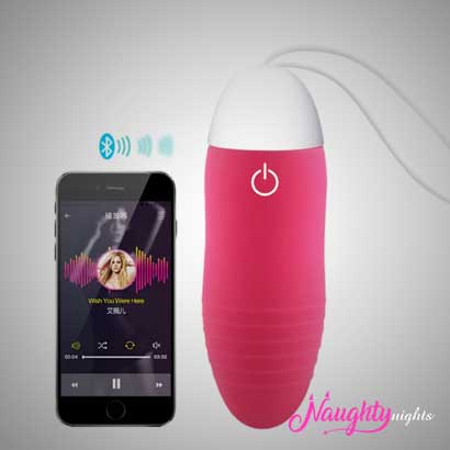 Dancing-Vibrating Egg Shaped USB Rechargeable Smart Phone Control Vibrator