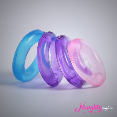 Premium Quality Silicone Time Delay Cock Rings Set of 4 PCS