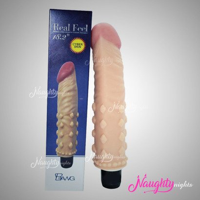 7 Inch Realistic Dotted Dildo With Vibration