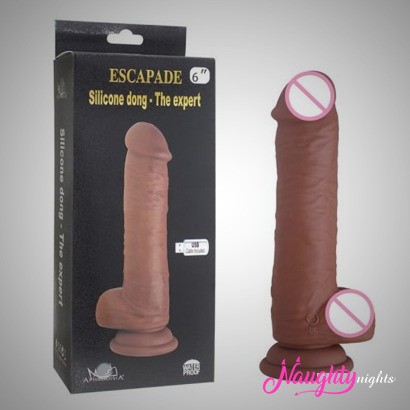 USB Rechargeable + Rotation Women Brown Dildos