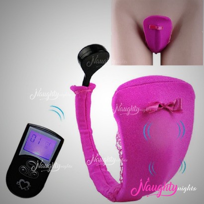 Vibrating C-String Penty With Wireless Remote